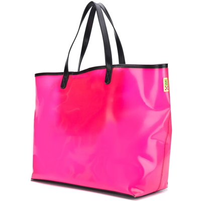 Mc2 Saint Barth Summer Vibes Transparent Pvc Bag In Pink