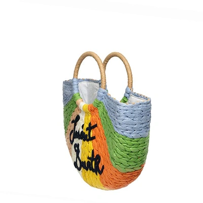 Mc2 Saint Barth Straw Bags With Round Handle In Multicolor