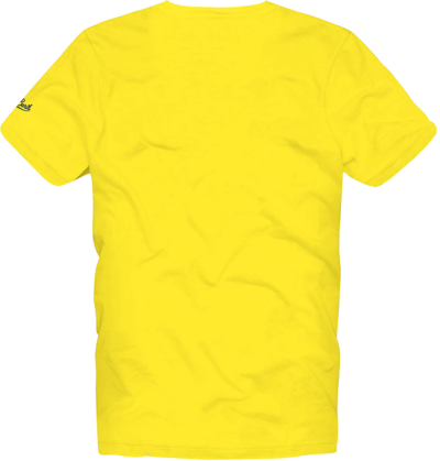 Shop Mc2 Saint Barth Santa Vs Forte Printed Man T-shirt In Yellow