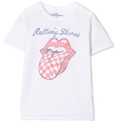 Shop Mc2 Saint Barth Rolling Stones® Boy T-shirt In White