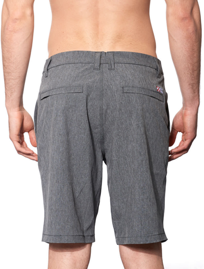 Mc2 Saint Barth Ripstop Fabric Black Mans Bermuda In Black