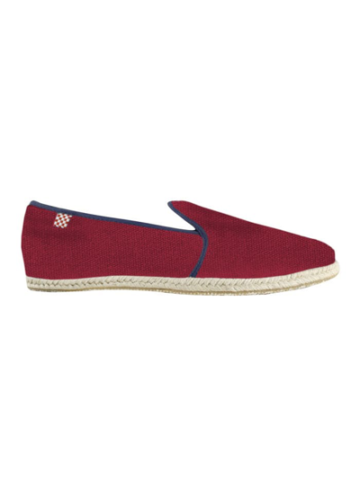 Shop Mc2 Saint Barth Red And Blue Navy Canvas Shoes For Men