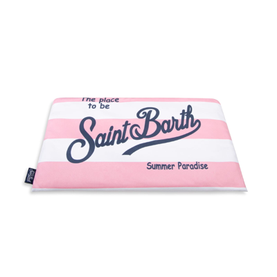 Mc2 Saint Barth Pink Microfiber Beach Towel In Pink