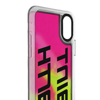 Shop Mc2 Saint Barth Pink And Yellow Fluo Degradè Cover For Iphone X And Xs