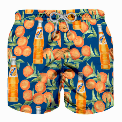 MC2 SAINT BARTH ORANGES PRINT BOYS SWIMSHORTS 