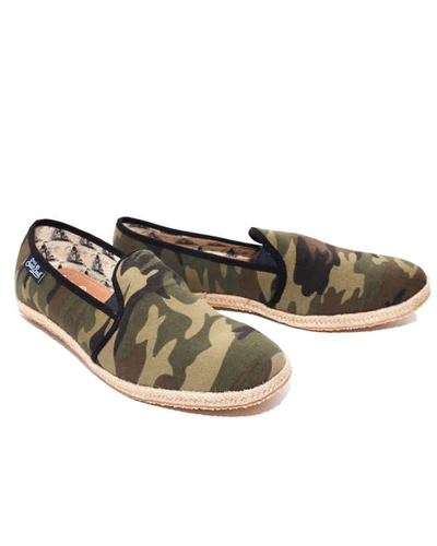Mc2 Saint Barth Mens Canvas Shoes Mimetic In Green