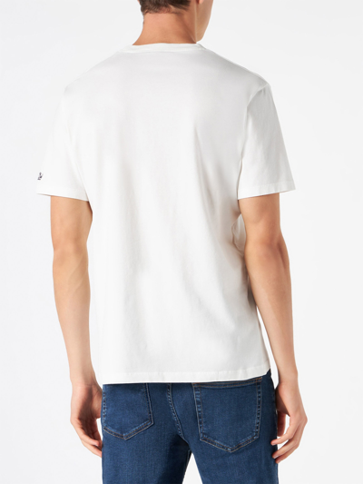 Mc2 Saint Barth Arnott Hate Winter Graphic T-shirt In White