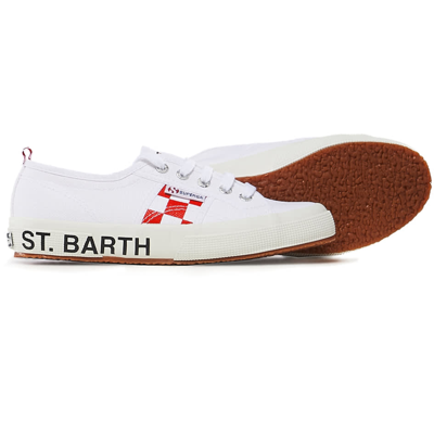 Shop Mc2 Saint Barth Man White Superga® Sneakers Superga® Special Edition