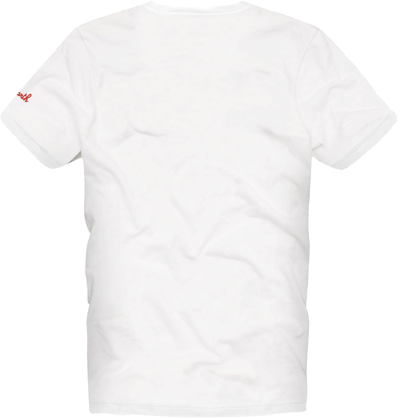 Mc2 Saint Barth Man T-shirt With Antiparos Addicted Embroidery In White