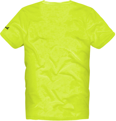 Shop Mc2 Saint Barth Man T-shirt With King Of The Beach Embroidery In Yellow