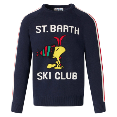 Mc2 Saint Barth X Peanuts St.barth Ski Club Jumper In Blue