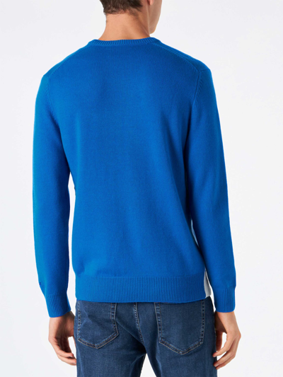 Mc2 Saint Barth Ski-print Wool-cashmere Blend Jumper In Multicolor