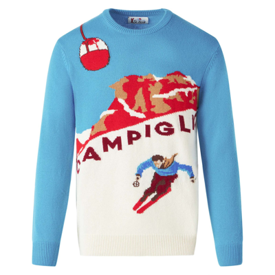 Shop Mc2 Saint Barth Man Sweater With Campiglio Postcard