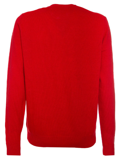 Shop Mc2 Saint Barth Man Sweater Christmas Snoopy Peanuts Special Edition In Red