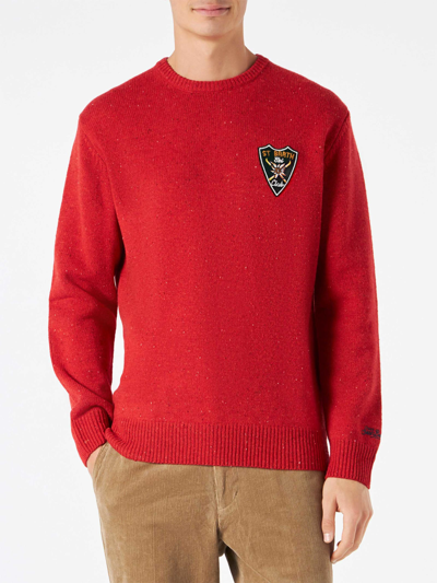 Mc2 Saint Barth Man Red Sweater In Red