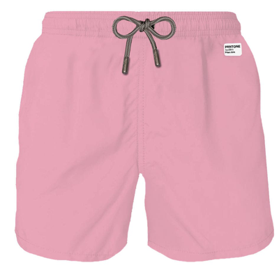 Shop Mc2 Saint Barth Man Pink Swim Shorts Pantone Special Edition