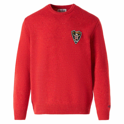 Mc2 Saint Barth Man Red Sweater In Red