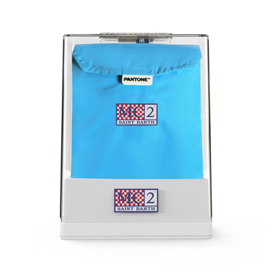 Mc2 Saint Barth Man Light Blue Swim Shorts Pantone Special Edition In Blue