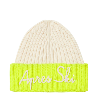 Shop Mc2 Saint Barth Man Knit Beanie With Apres Ski Embroidery