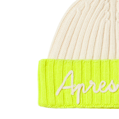 Shop Mc2 Saint Barth Man Knit Beanie With Apres Ski Embroidery