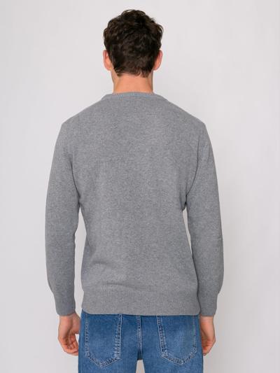 Mc2 Saint Barth Man Grey Rock Snoopy Sweater Peanuts Special Edition In Grey