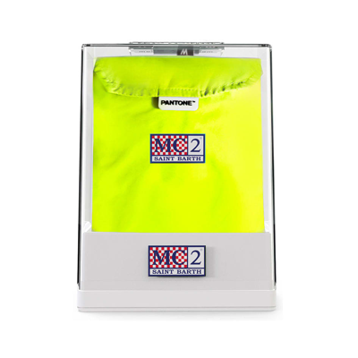 Mc2 Saint Barth Man Fluo Yellow Swim Shorts Pantone Special Edition In Yellow