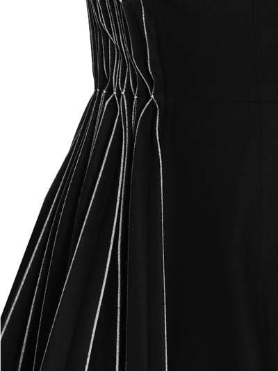 Giovanni Bedin Origami Light Flannel Mini Slip Dress In Black