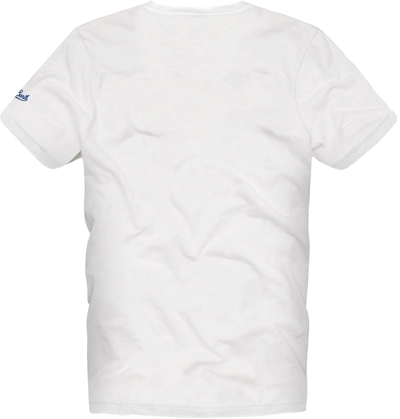 Shop Mc2 Saint Barth Man Cotton T-shirt With Sbagliato Drink Print In White
