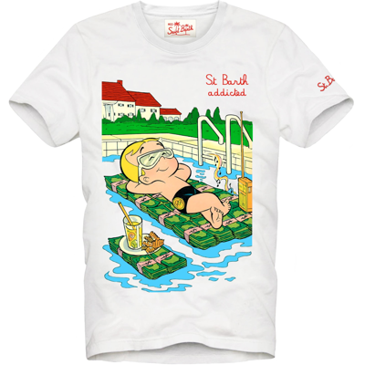 Mc2 Saint Barth Man Cotton T-shirt With Richie Rich Print Richie Rich  Special Edition In Embrich | ModeSens