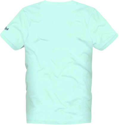 Mc2 Saint Barth Man Cotton T-shirt With Saint Barth Postcard Print In Green