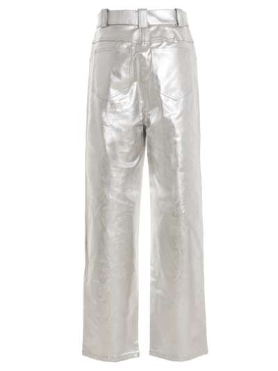 Shop Khaite Preen Trousers In Silver