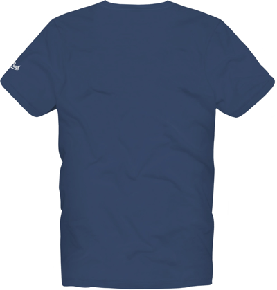 Mc2 Saint Barth Man Cotton T-shirt With Gin Tonic Print In Blue
