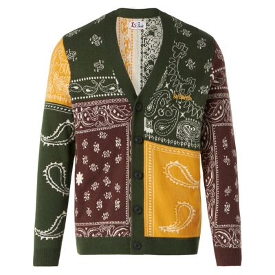 Mc2 Saint Barth Bandanna Wool Blend Knit Cardigan