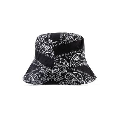 Mc2 Saint Barth Man Black Bucket Hat In Black