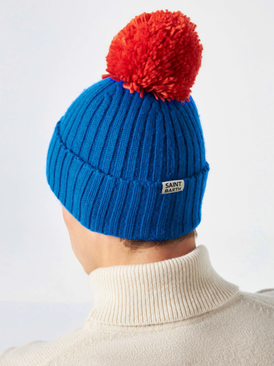 Mc2 Saint Barth Day Off Embroidered Pompom Beanie