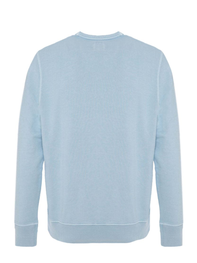 Mc2 Saint Barth Light Blue Sweatshirt King Of The Beach In Blue