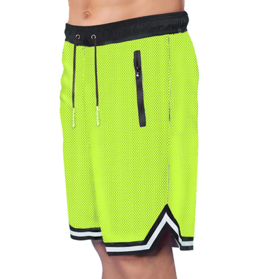 Mc2 Saint Barth Fluo Yellow Swim Shorts Surf Style In Yellow