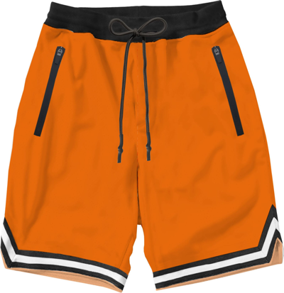 Shop Mc2 Saint Barth Fluo Orange Swim Shorts Surf Style