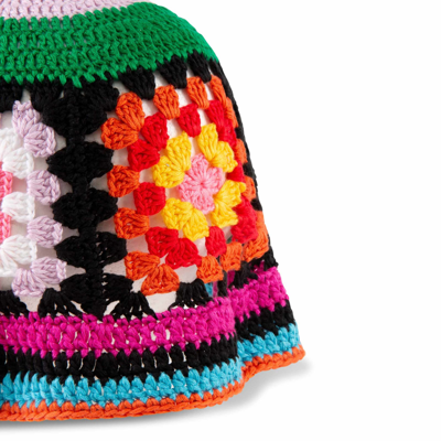 Mc2 Saint Barth Crochet Woman Cloche In Black