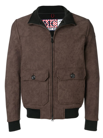 Shop Mc2 Saint Barth Man Brown Thermo Jacket