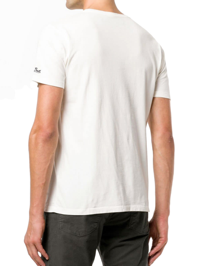 Shop Mc2 Saint Barth Bombardino Ski Club T-shirt In White
