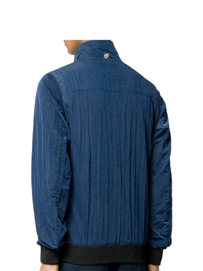 Mc2 Saint Barth Blue Sailor Zip Jacket In Blue