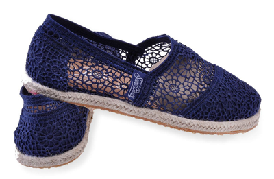 Mc2 Saint Barth Blue Macramè Espadrillas In Blue
