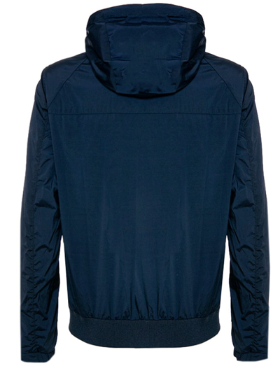 Shop Mc2 Saint Barth Blu Navy Zipped Midweight Windbreaker In Blue