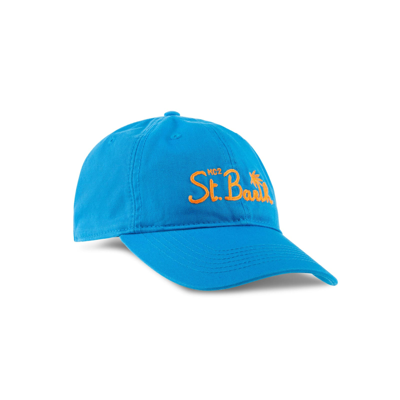Mc2 Saint Barth Baseball Cap With St. Barth Embroidery In Blue