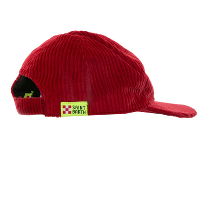 Shop Mc2 Saint Barth Baseball Cap With Cortina Embroidery In Red