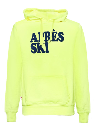 Mc2 Saint Barth Après Ski Fluo Yellow Hoodie In Yellow