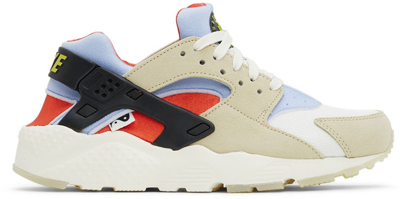 Shop Nike Kids Multicolor Huarache Sneakers In Lemon Drop/off Noir-