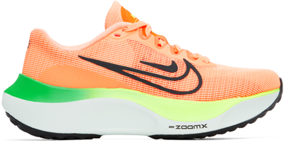 Shop Nike Orange Zoom Fly 5 Sneakers In Total Orange/black-b