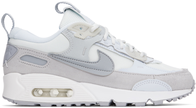 Shop Nike Gray Air Max 90 Futura Sneakers In Summit White/wolf Gr